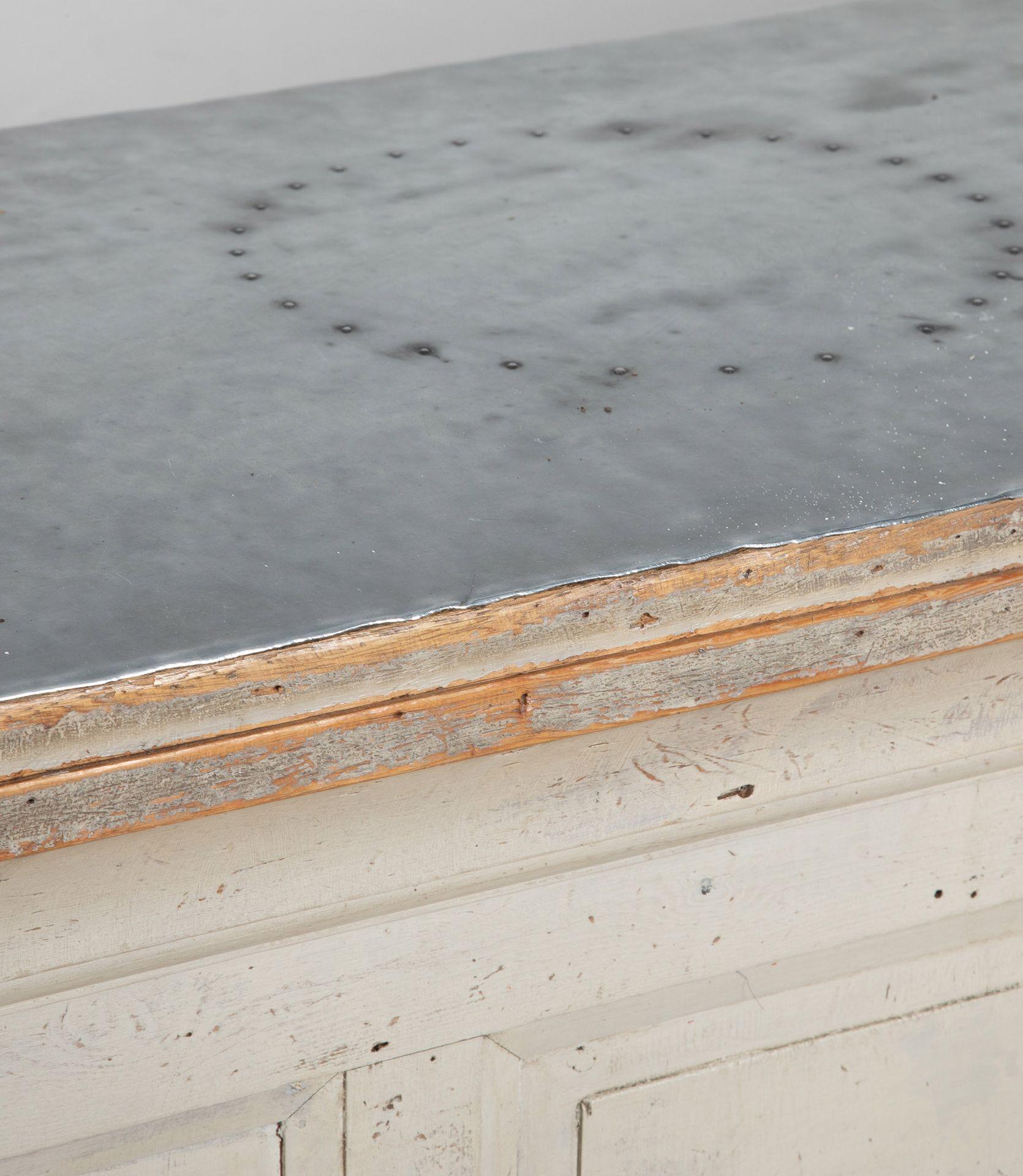 20th Century English Zinc Topped Shop Counter 7