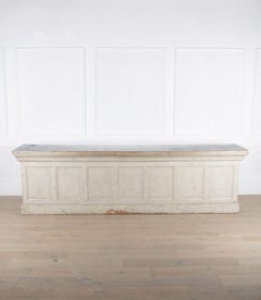 Englischer Ladentisch aus Zink aus dem 20.