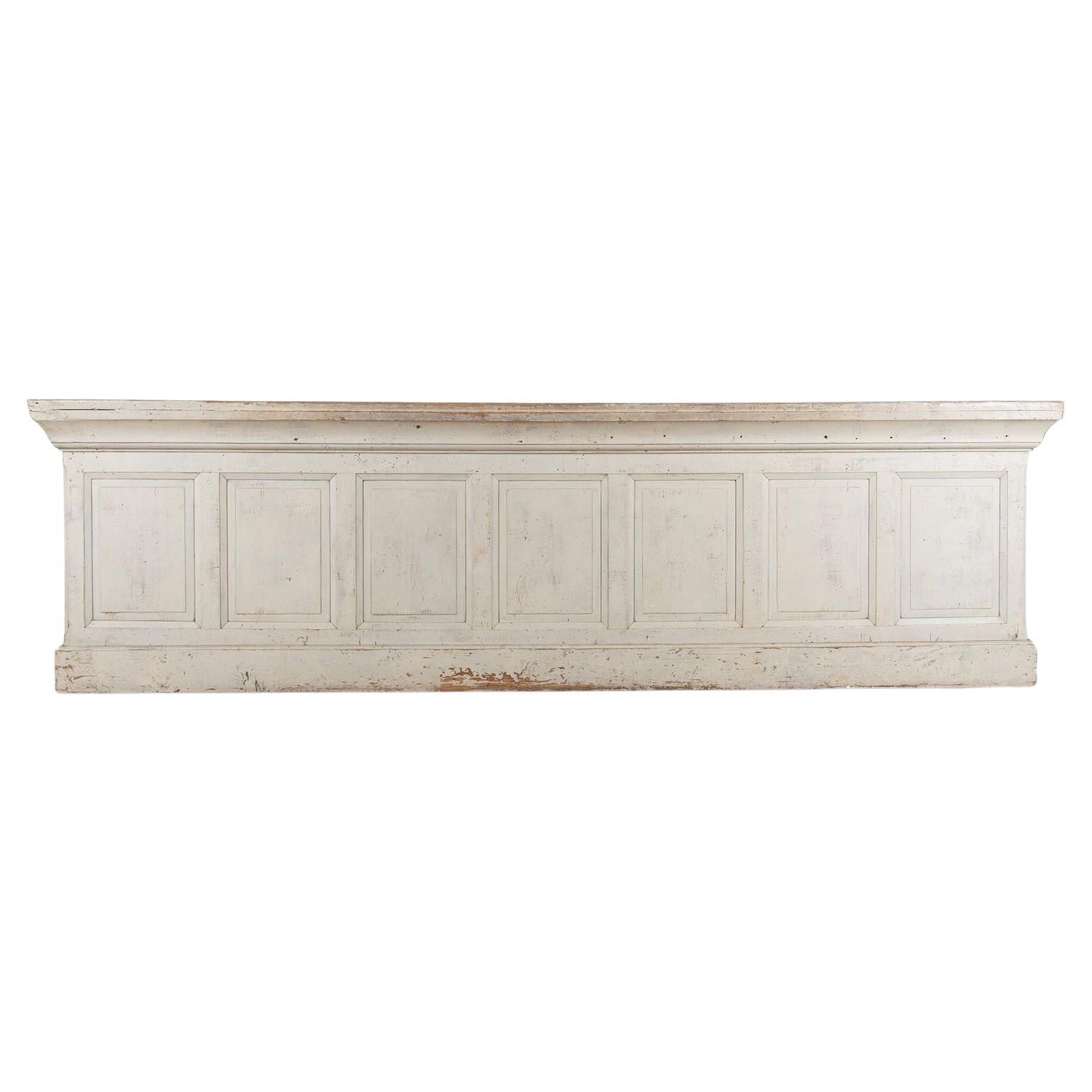 20th Century English Zinc Topped Shop Counter