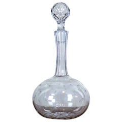 20th Century Engraved Crystal Decanter