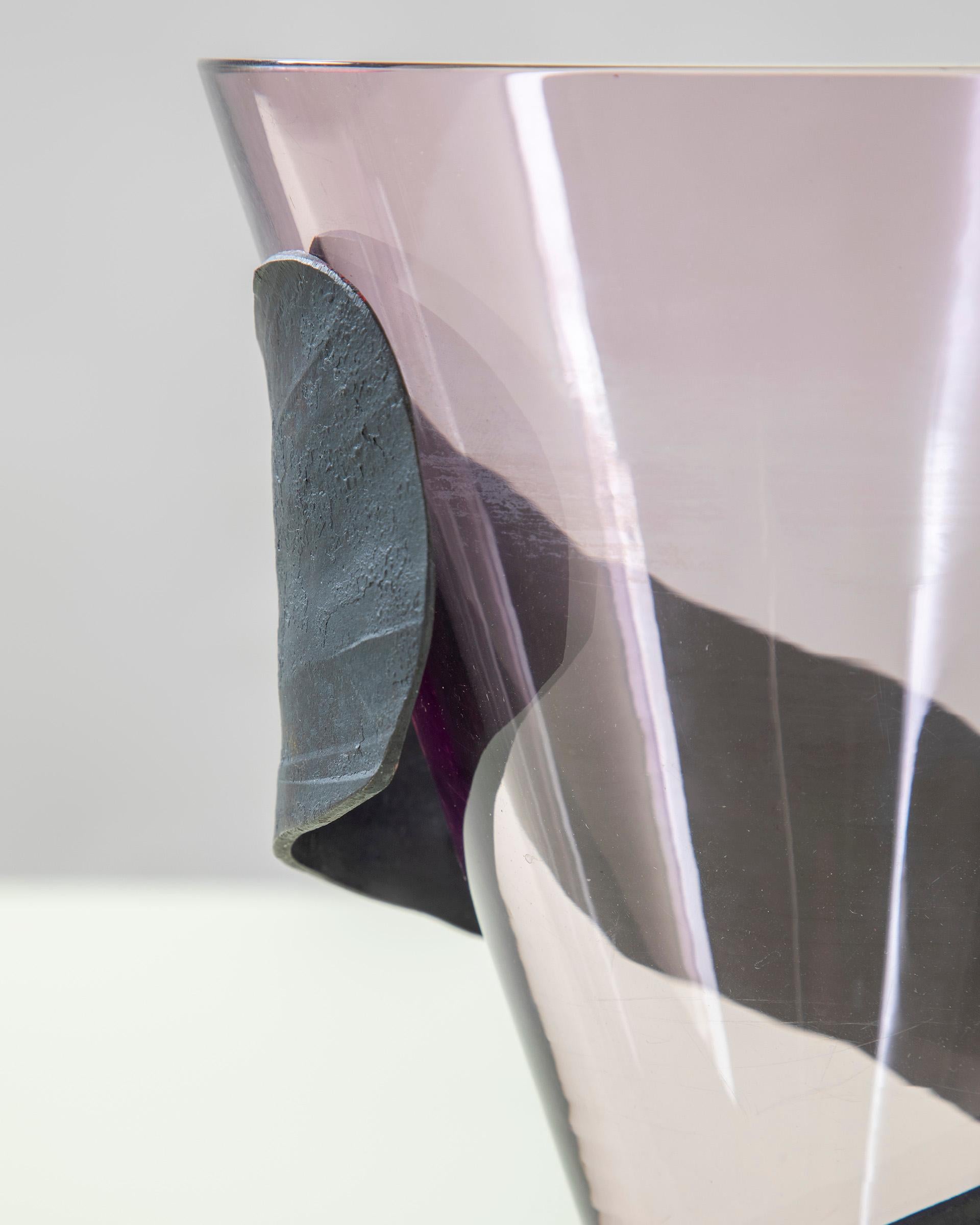 20th Century, Enzo Mari for Danese Vase mod. Viticcio In condizioni buone in vendita a Turin, Turin