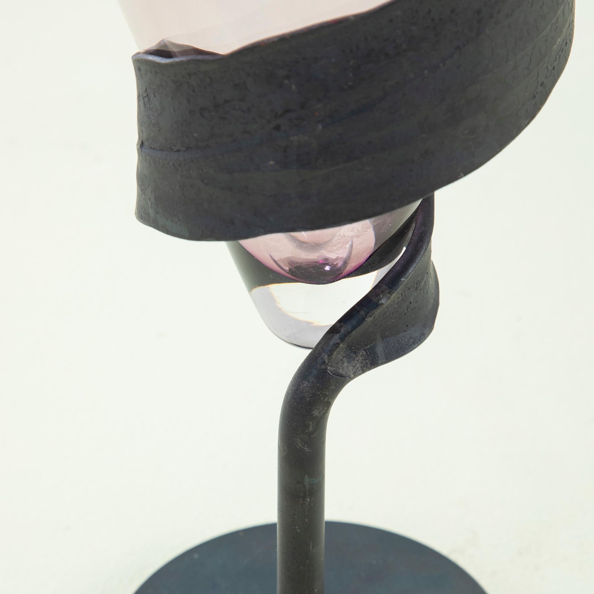Vetro 20th Century, Enzo Mari for Danese Vase mod. Viticcio in vendita