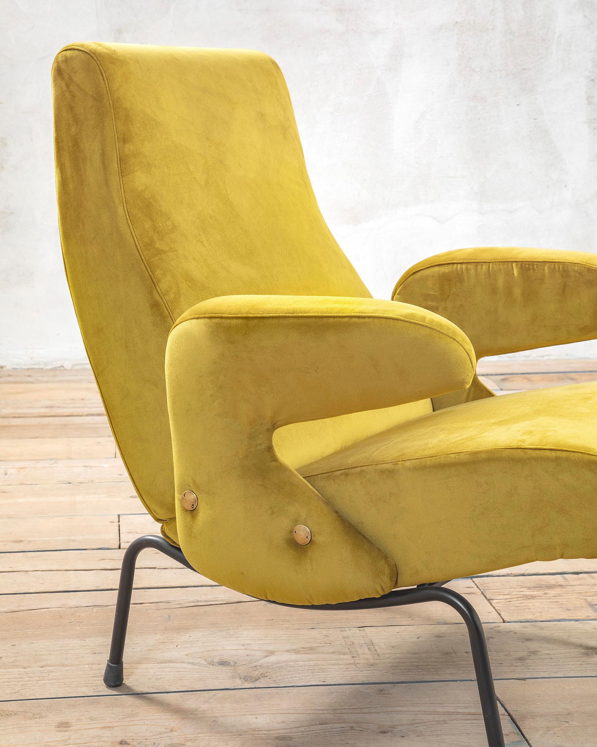 20e siècle, Erberto Carboni Paire de fauteuils mod. Delfino Bon état - En vente à Turin, Turin
