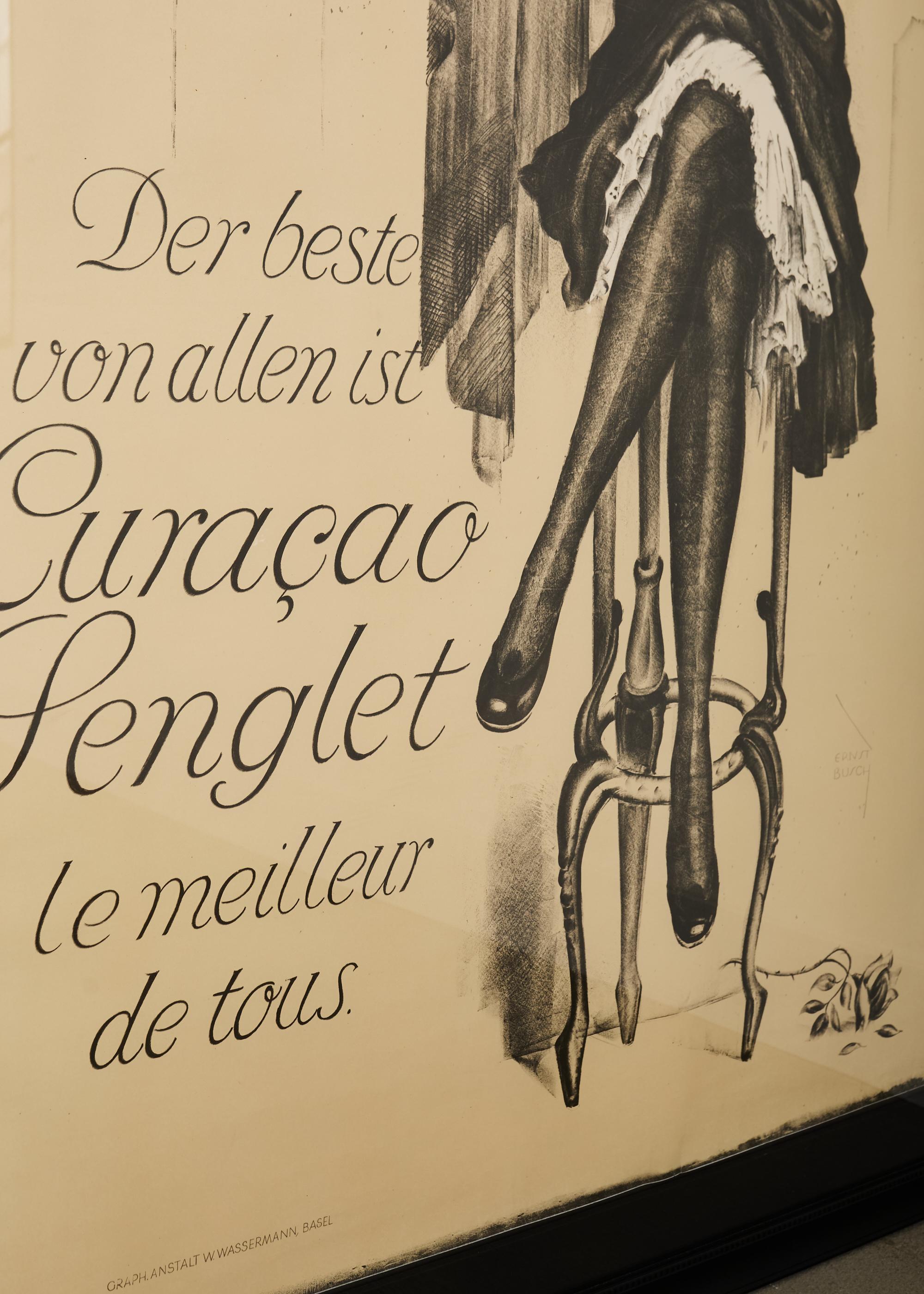 Ébénisé Affiche d'art commercial européen du 20e siècle d'Ernst Busch en vente