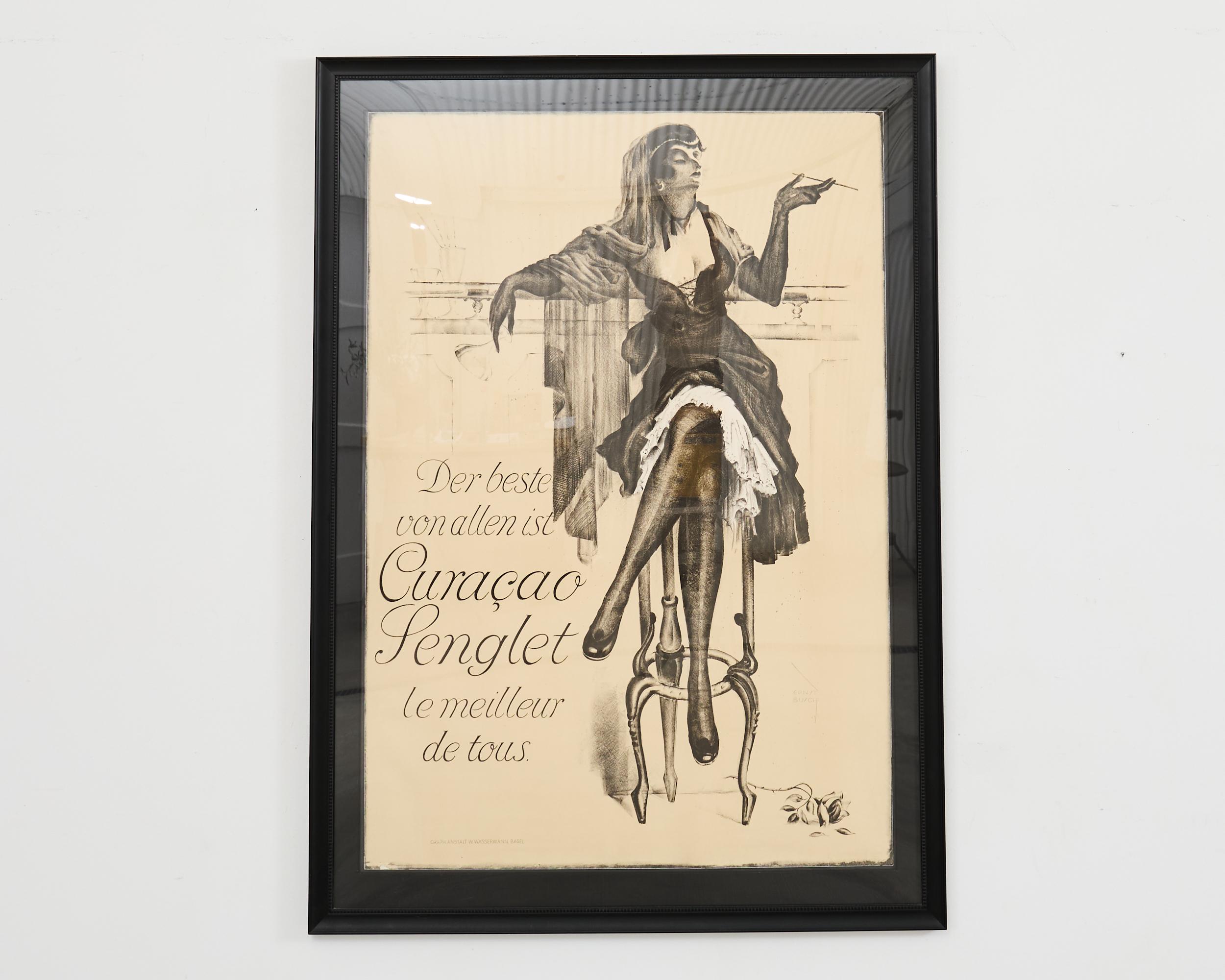 Plexiglas Affiche d'art commercial européen du 20e siècle d'Ernst Busch en vente