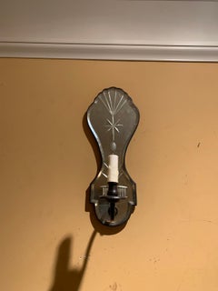 20th Century Etched Mirror Sconce