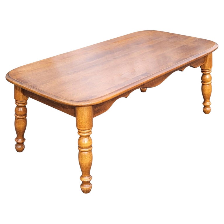20th Century Ethan Allen American Classical Style Maple Side Table For