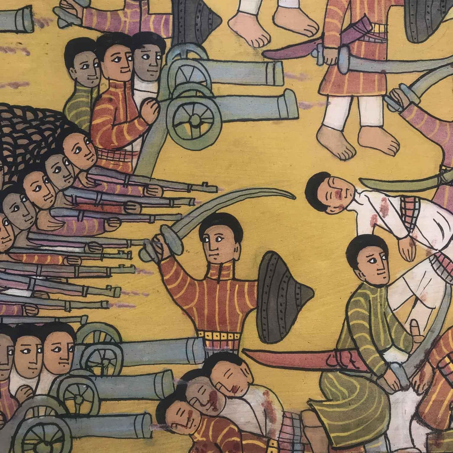 ethiopian painting of the battle of adwa