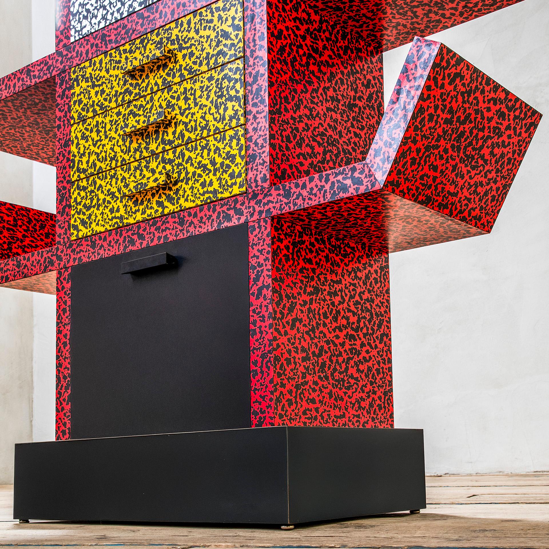 20th Century, Ettore Sottsass for Memphis Cabinet mod. Casablanca Italian en venta