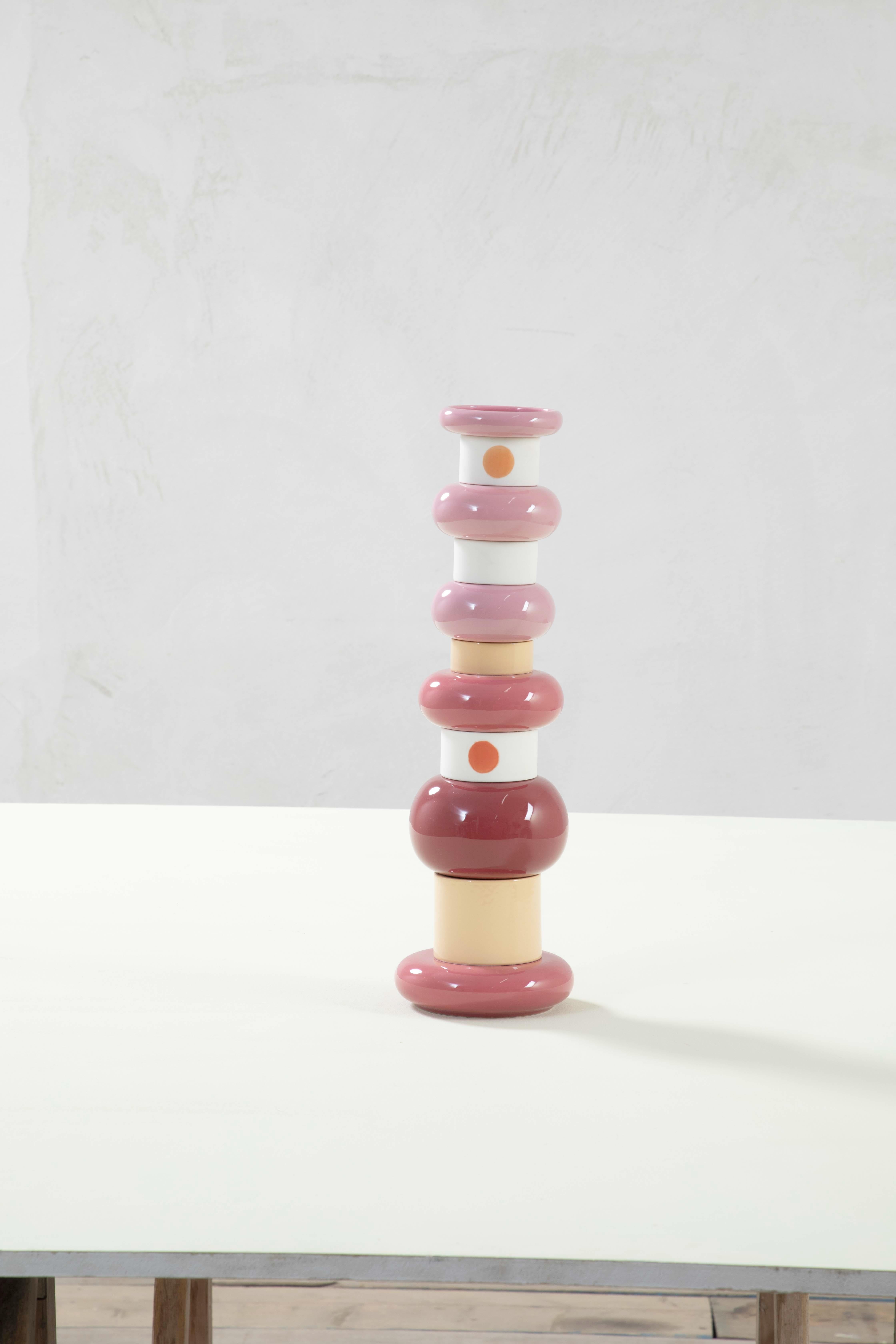 20. Jahrhundert, Ettore Sottsass für Mirabili EAD Totem (Keramik) im Angebot