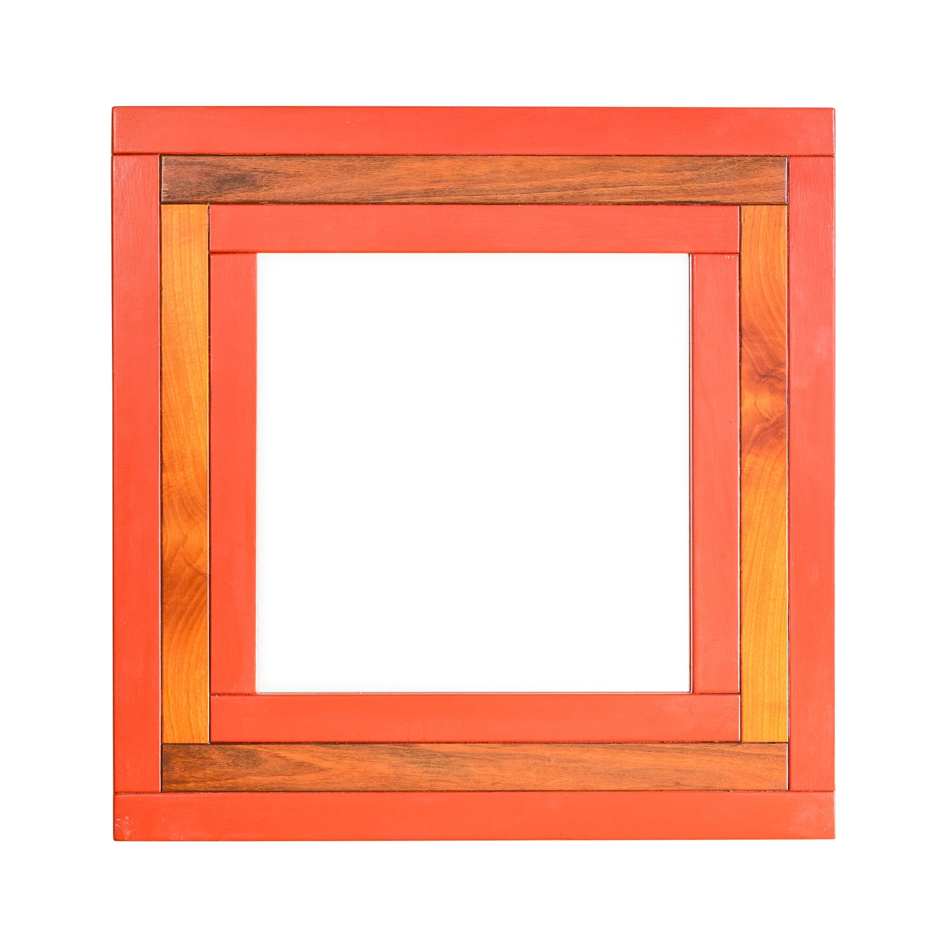 20th Century, Ettore Sottsass for Poltronova Wooden Mirror For Sale