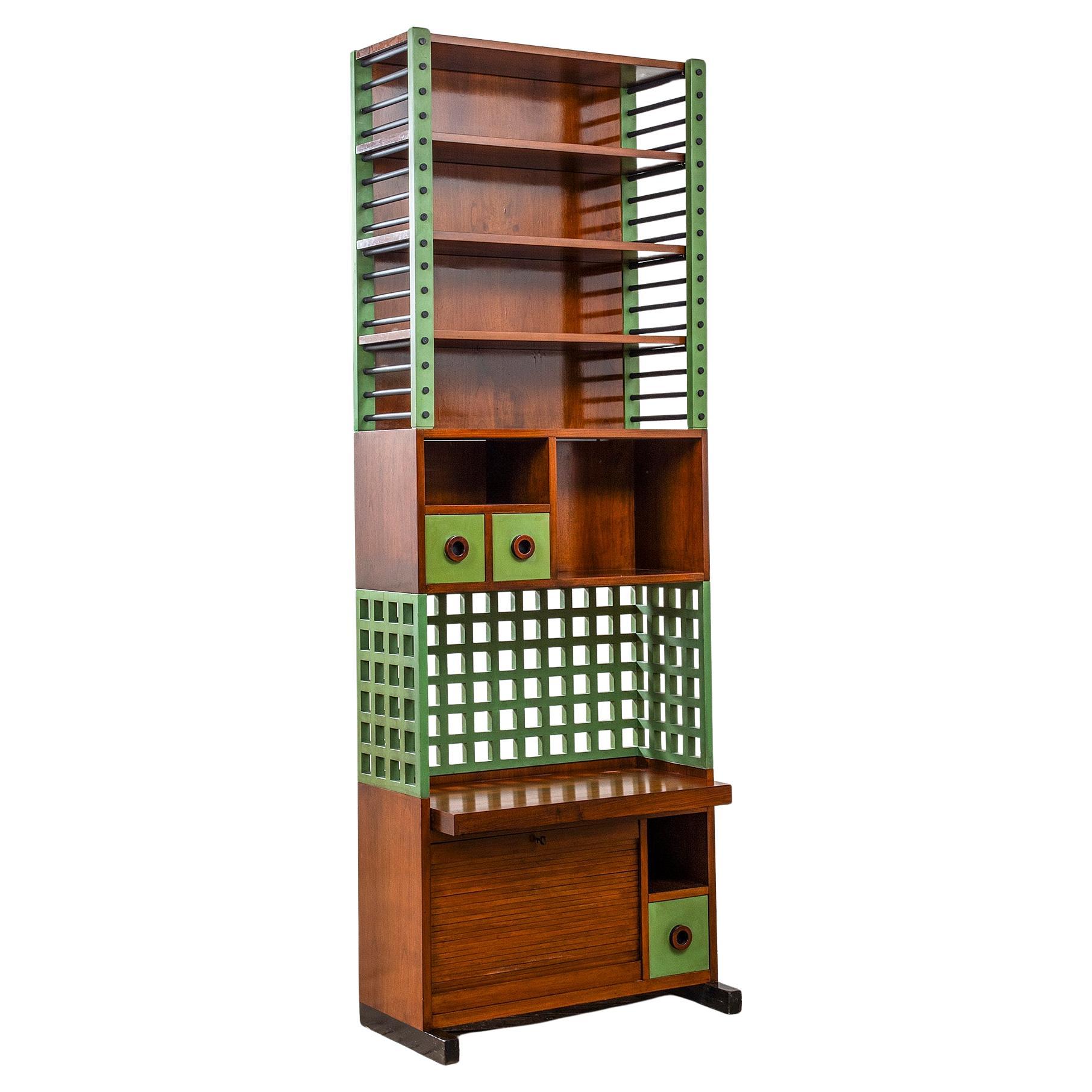 siglo XX, Ettore Sottsass 'Tower Furniture' Series Wall Cabinet en venta