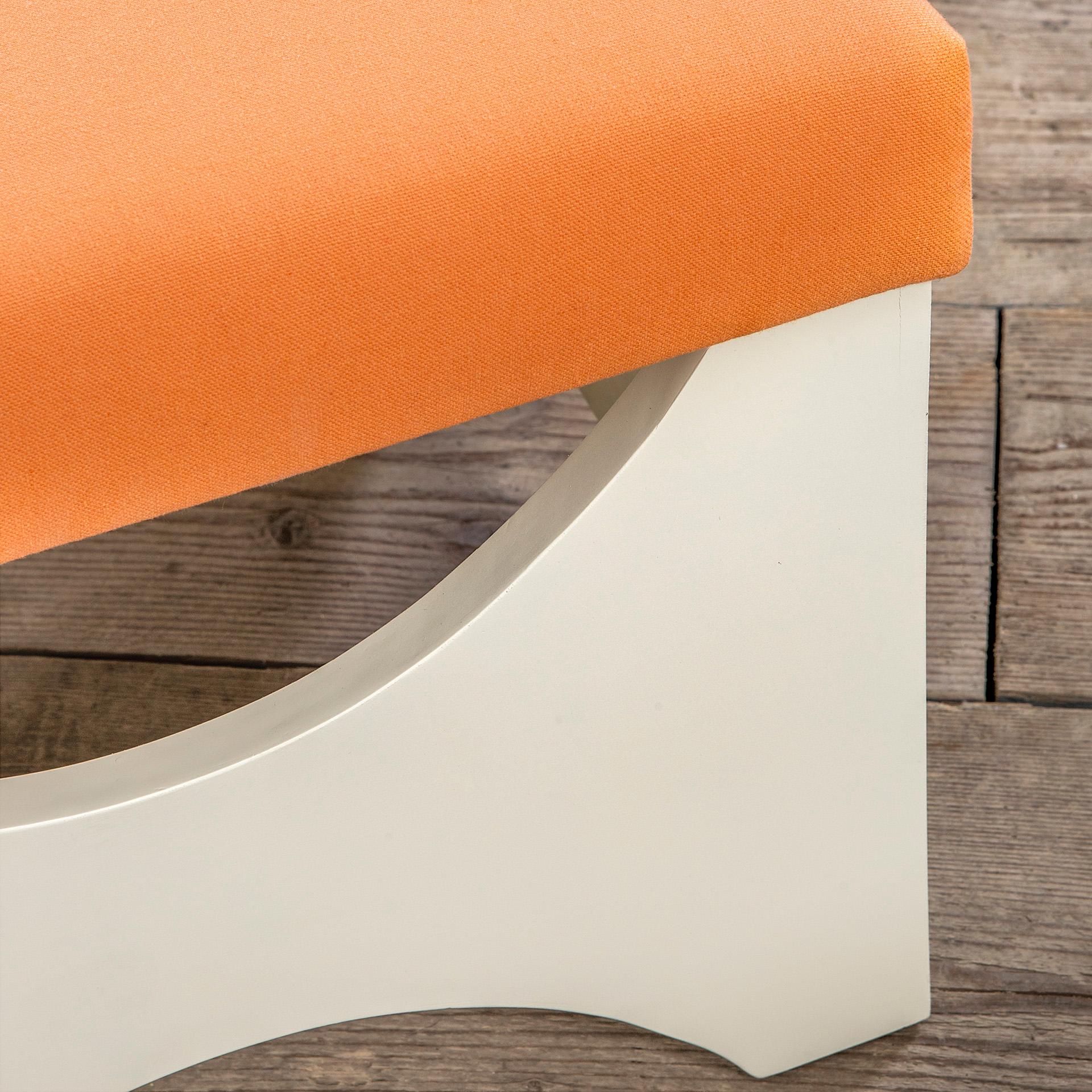 Mid-20th Century 20th Century Ettore Sottsass Pair of poufs mod. Dado T29 for Poltronova For Sale