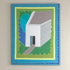 20th Century, Ettore Sottsass Rare Decorative Panel mod. Winter Day