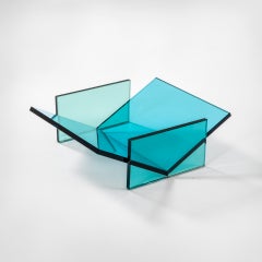20th Century Ettore Sottsass RSVP Centerpiece Mod. Celeste in Colored Glass