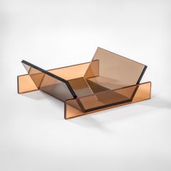 20th Century Ettore Sottsass RSVP Centerpiece Mod, Rosa in Colored Glass