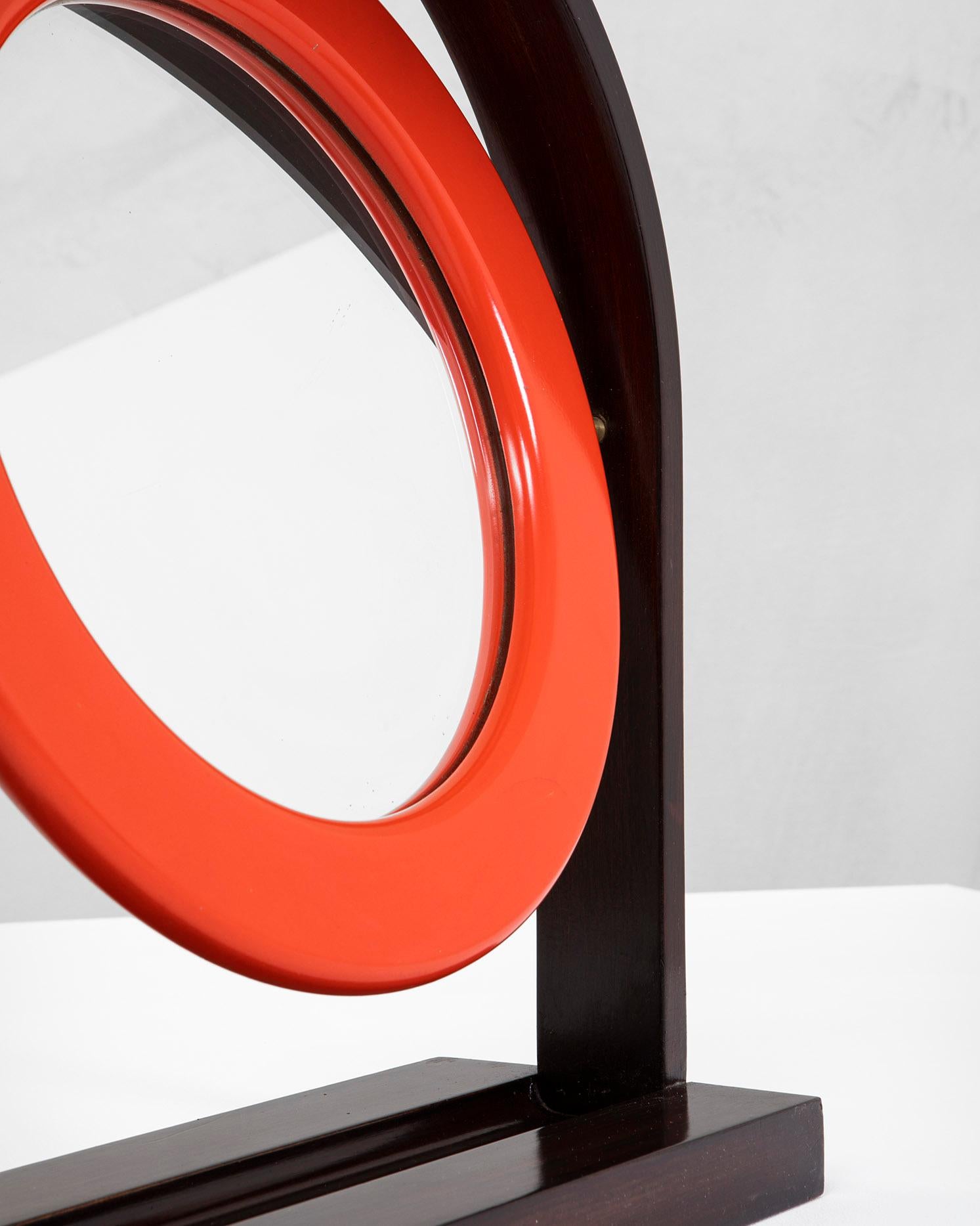 Lacquered 20th Century Ettore Sottsass Tilting Mirror 