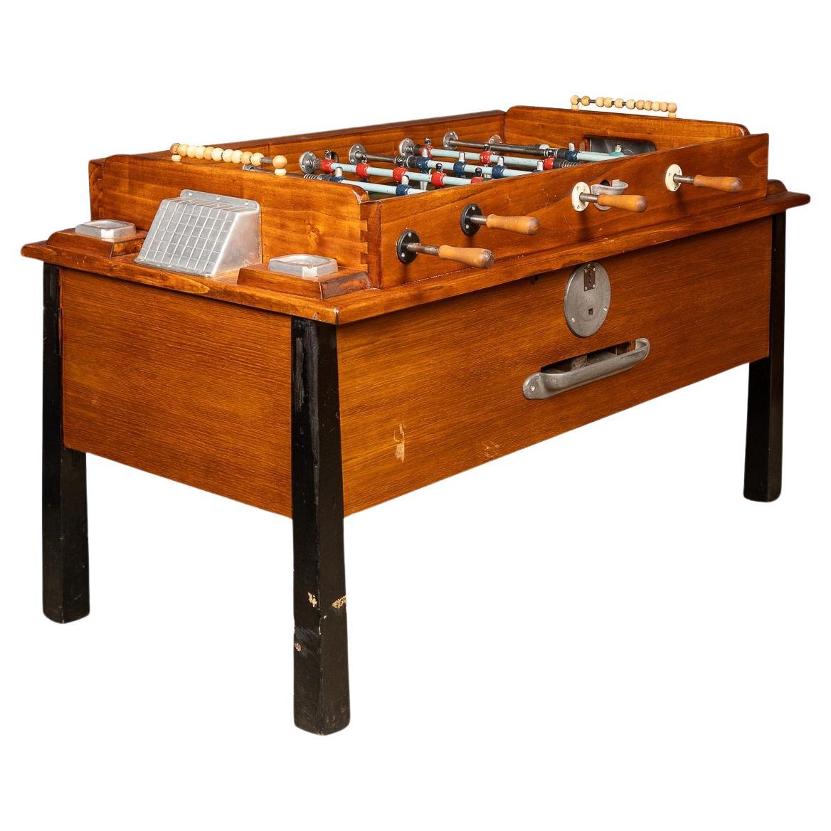 Europäischer Foosball-/Fußballtisch des 20. Jahrhunderts, um 1950