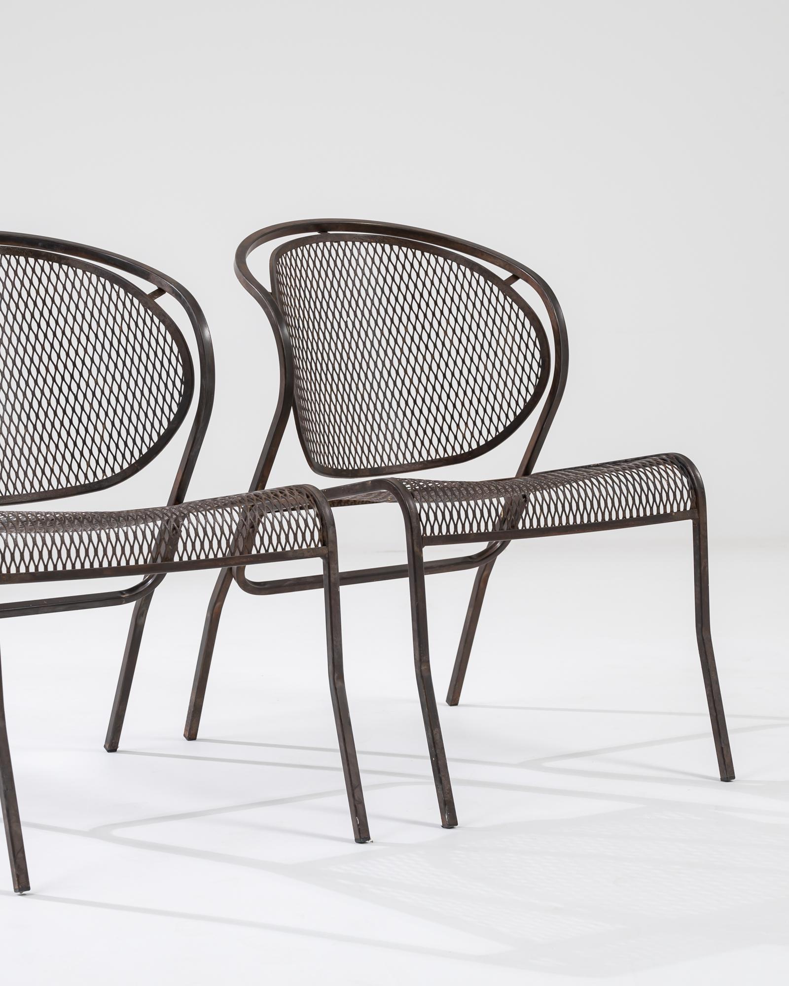 20th Century European Garden Chairs, a Pair 4