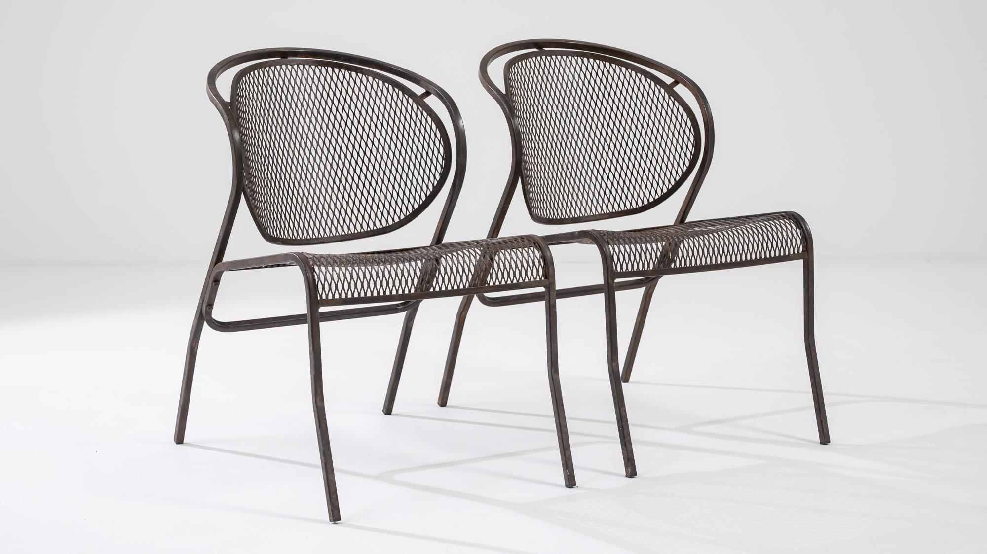 20th Century European Garden Chairs, a Pair 5