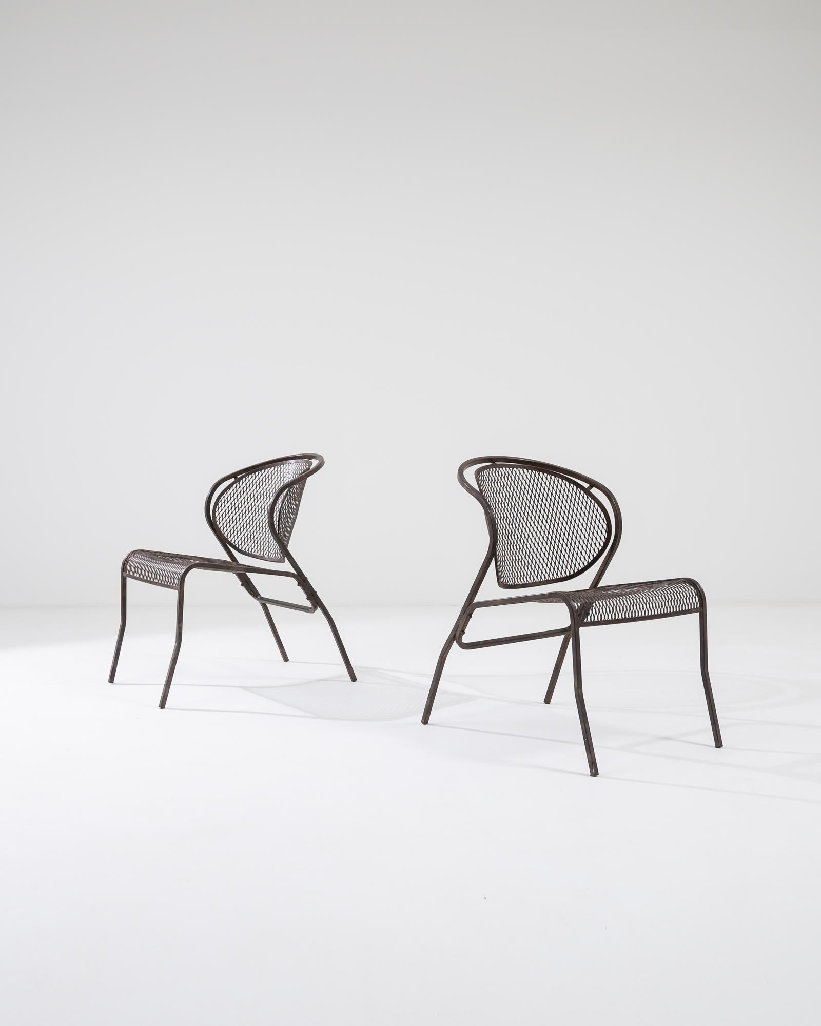 Mid-Century Modern 20th Century European Garden Chairs, a Pair