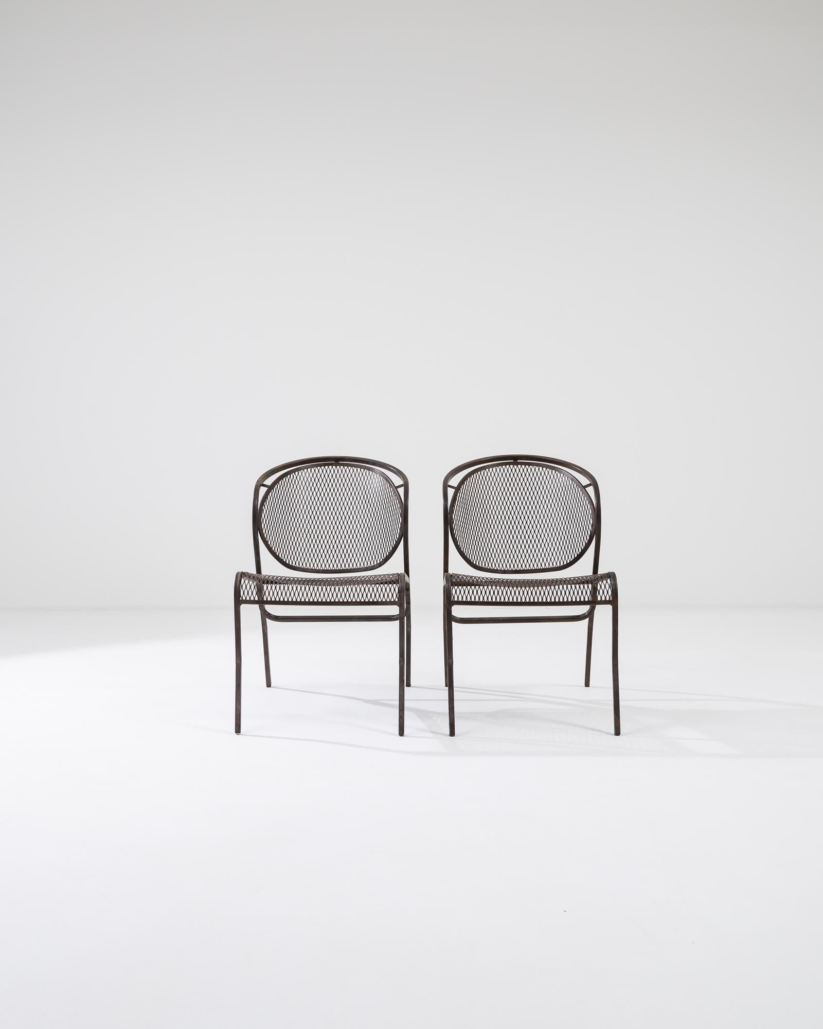20th Century European Garden Chairs, a Pair In Good Condition In High Point, NC