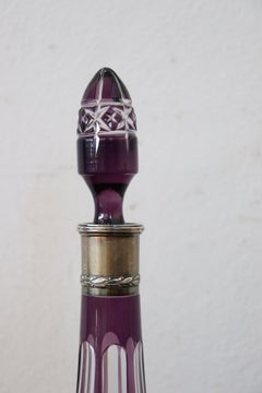 20th Century European Liquor Decanter and Shot Glasses Set