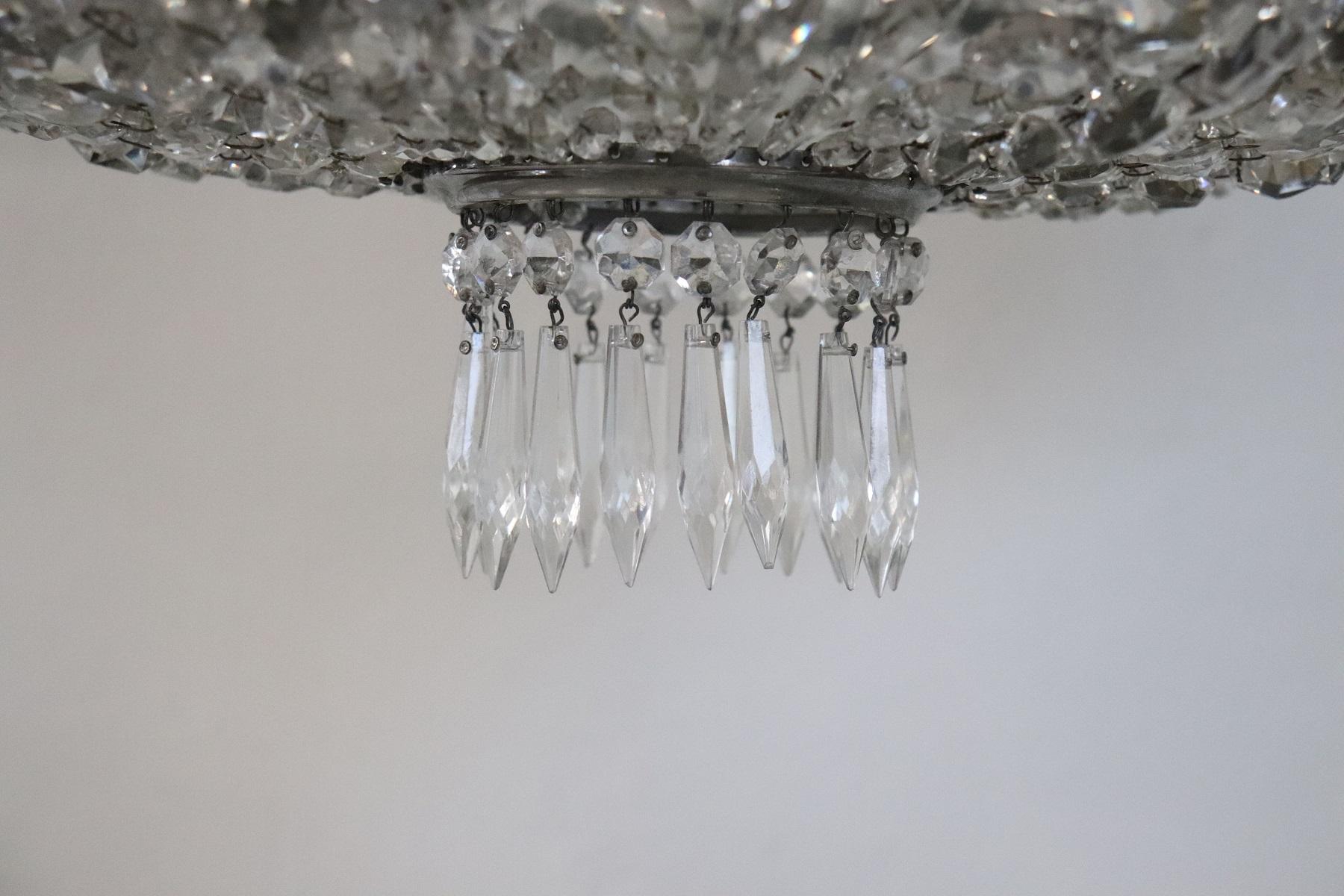 Czech 20th Century European Luxury Chandelier with Bohemian Crystal Drops