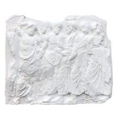20th Century European Parthenon Statuario Marble Relief - Antique Décor