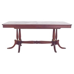 Table de salle à manger à rallonge rectangulaire européenne du 20e siècle