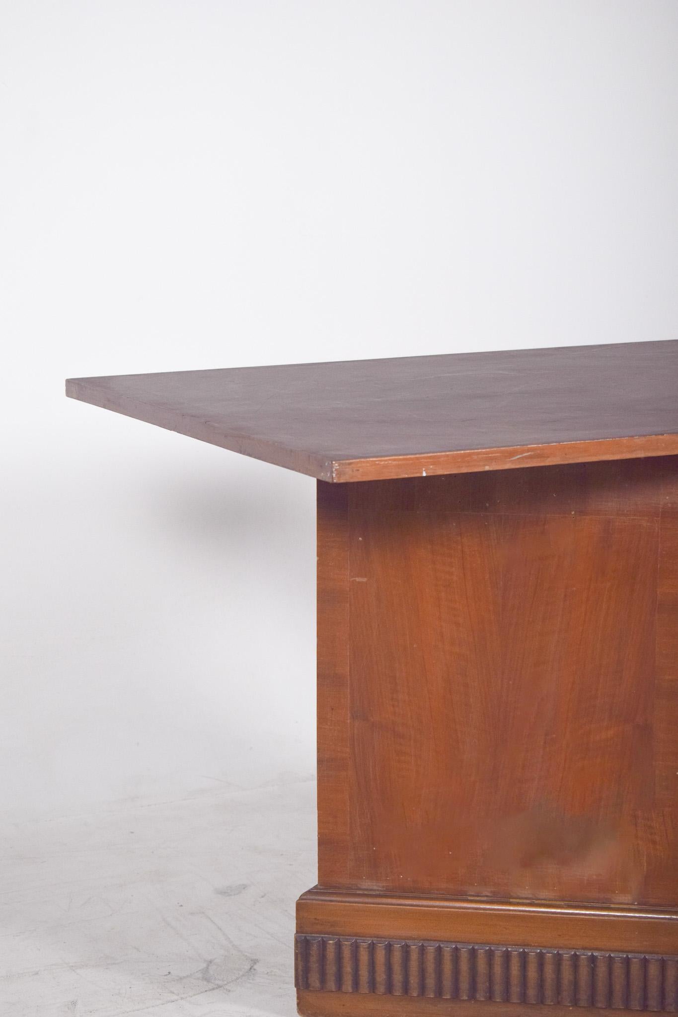 Modern 20th Century European Table with Base Unit and Door For Sale