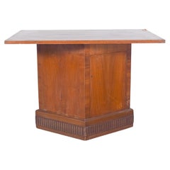 20th Century European Table with Base Unit and Door