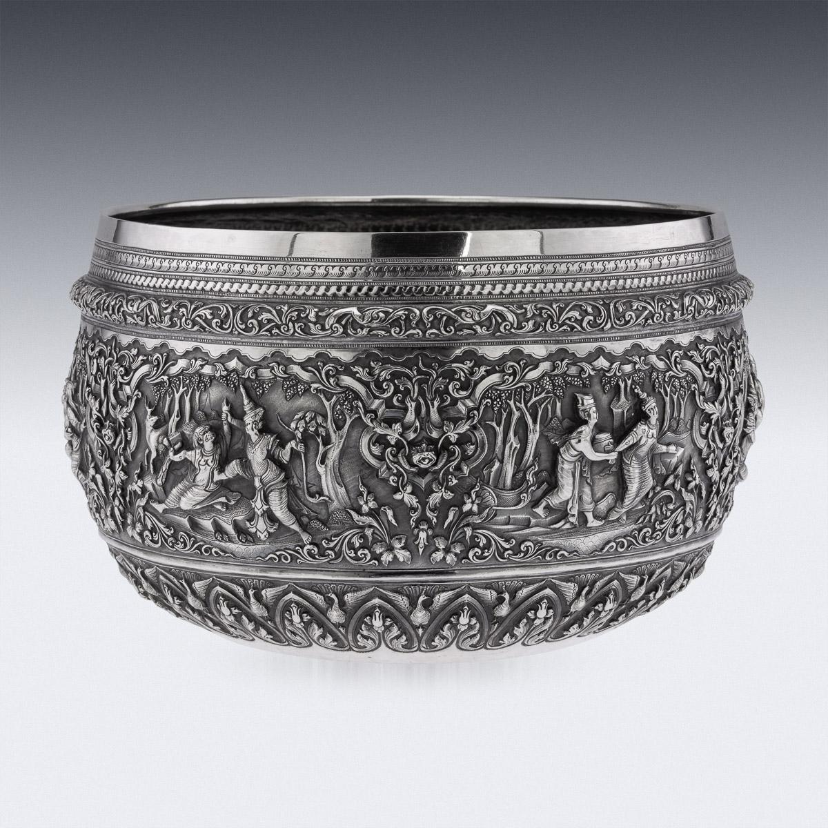 burmese silver bowl