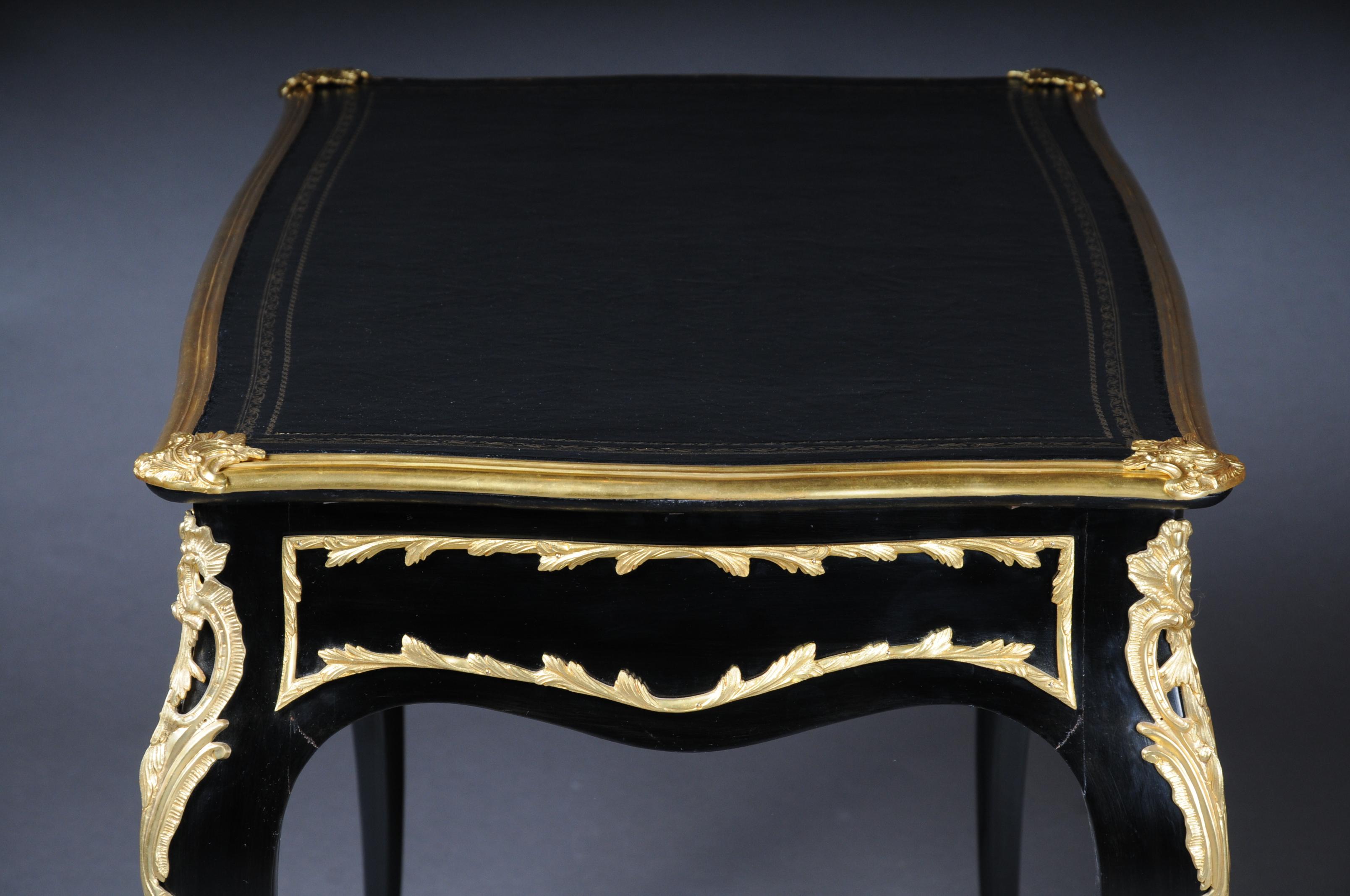 20th Century Exclusive Bureau Plat/ writing Desk in Louis XV 4