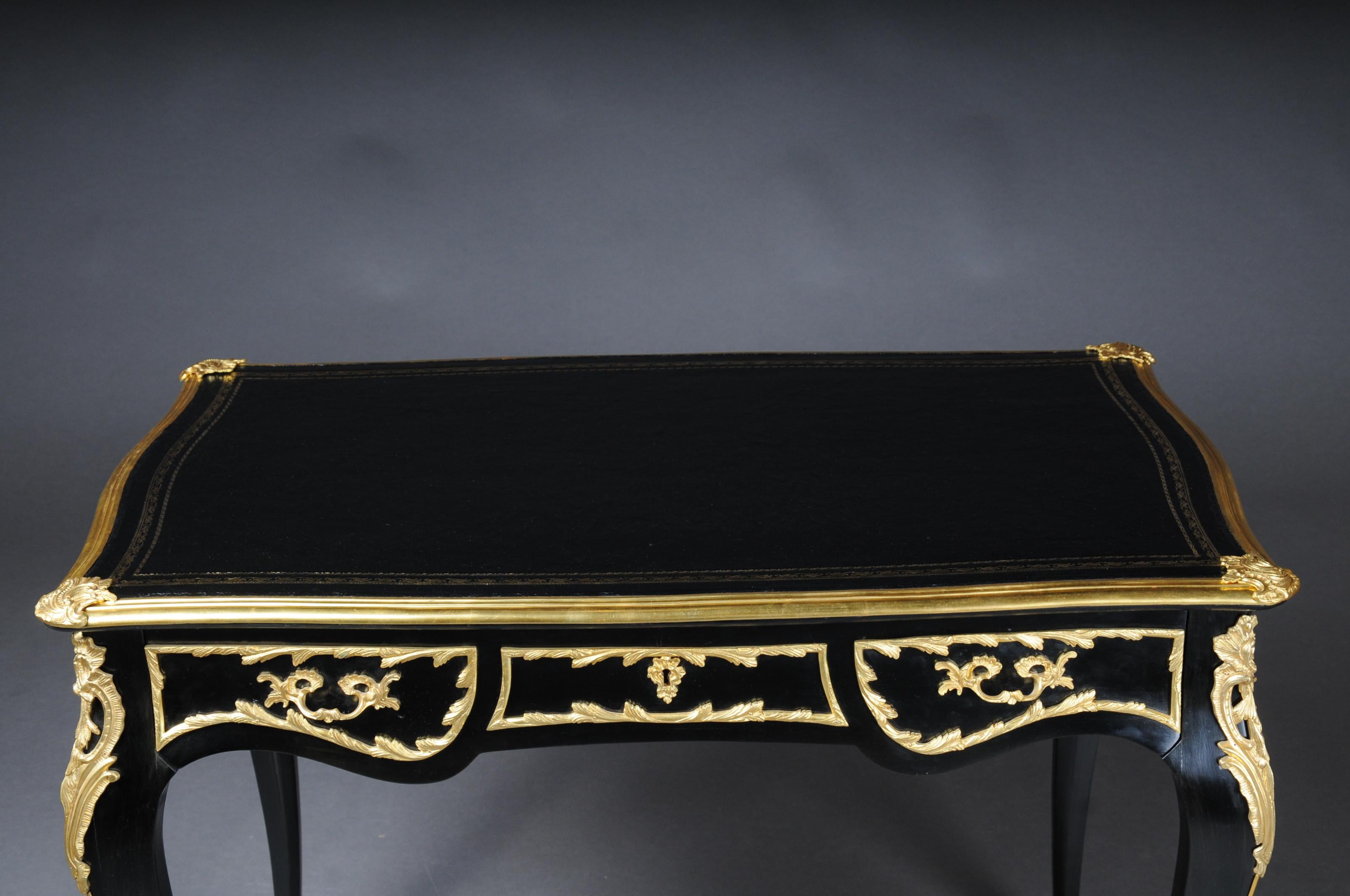 French 20th Century Exclusive Bureau Plat/ writing Desk in Louis XV