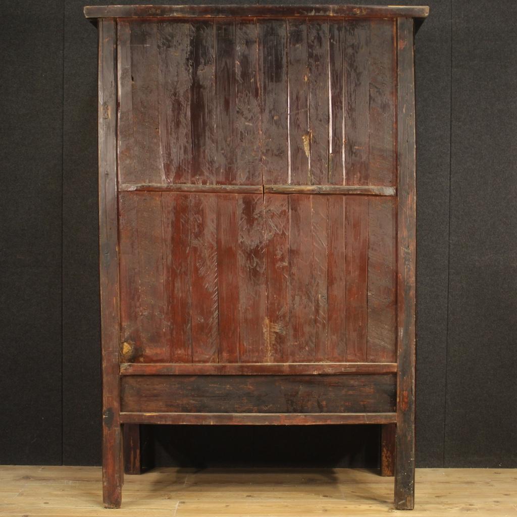 20th Century Exotic Wood Chinese Wardrobe Armoire, 1950 6
