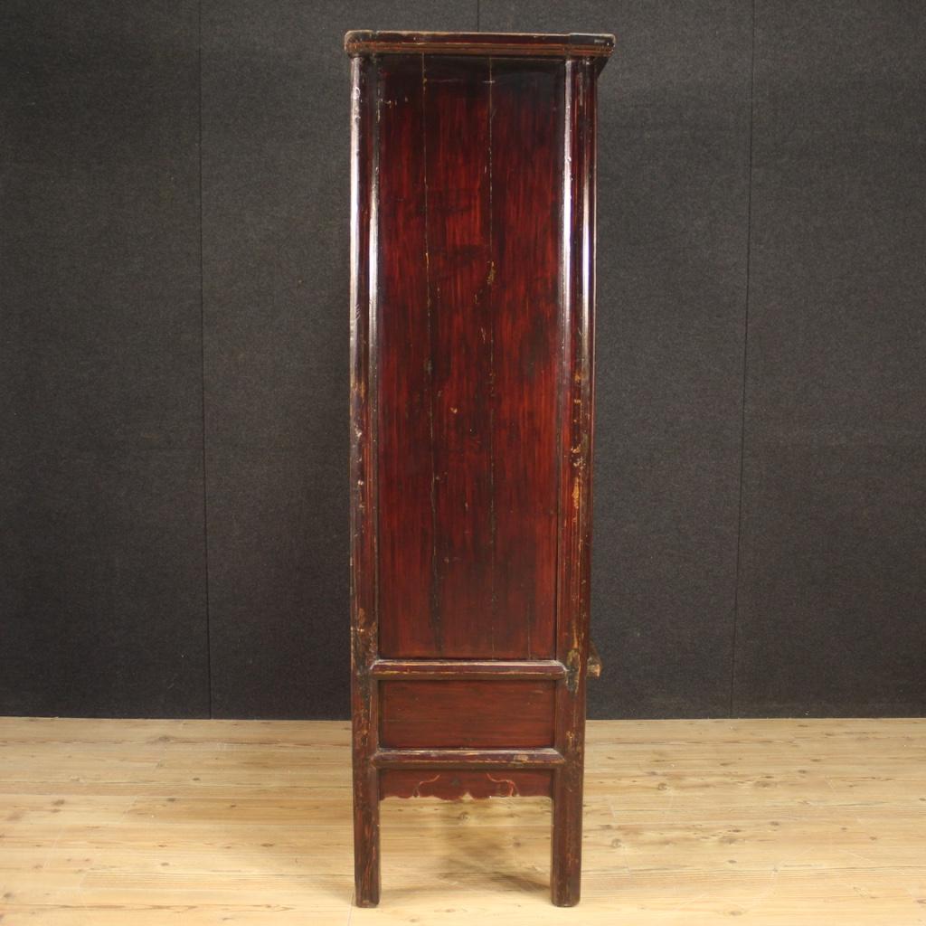 20th Century Exotic Wood Chinese Wardrobe Armoire, 1950 5