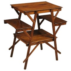 20th Century Exotic Wood French Design Side Table, 1970 20th Century Exotic Wood French Design Side Table, 1970