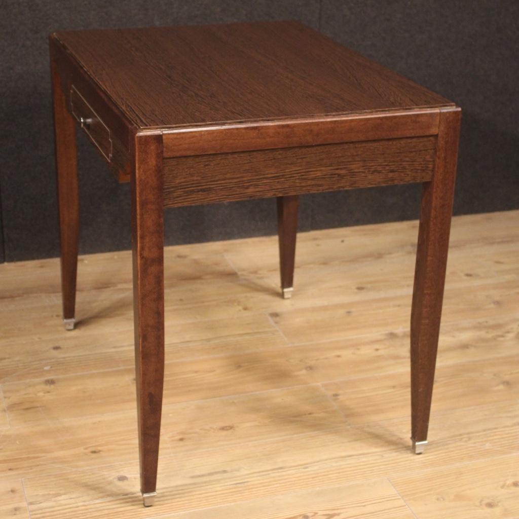 20th Century Exotic Wood French Design Writing Desk, 1980 3