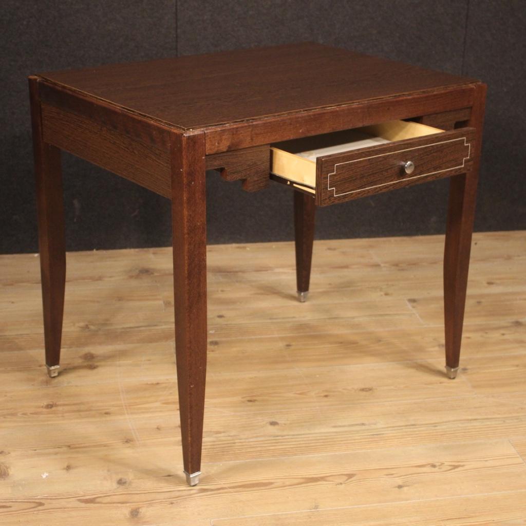 20th Century Exotic Wood French Design Writing Desk, 1980 4