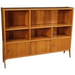 20th Century Exotic Wood Italian Design Bookcase, 1960