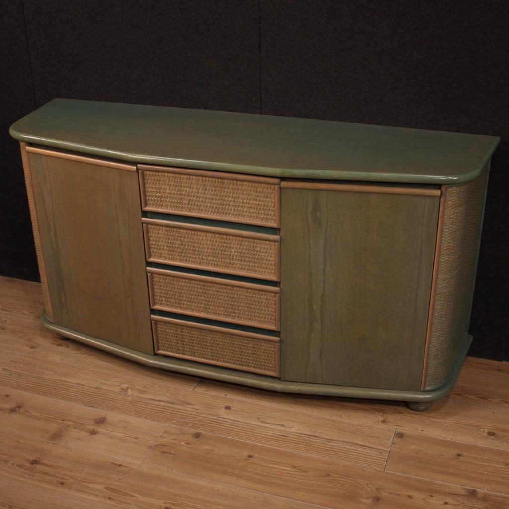 20th Century Exotic Wood Italian Design Sideboard, 1960 In Good Condition In Vicoforte, Piedmont