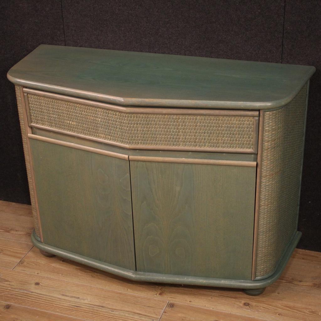20th Century Exotic Wood Italian Design Sideboard, 1980 In Good Condition In Vicoforte, Piedmont