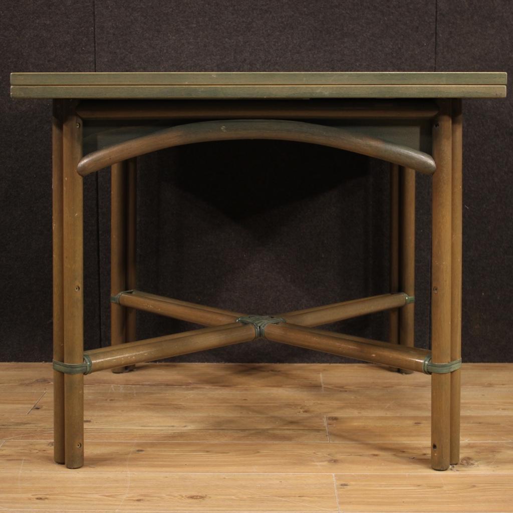 20th Century Exotic Wood Italian Design Table, 1980 In Good Condition For Sale In Vicoforte, Piedmont