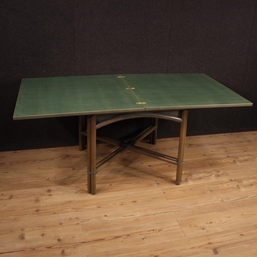 20th Century Exotic Wood Italian Design Table, 1980 For Sale 3