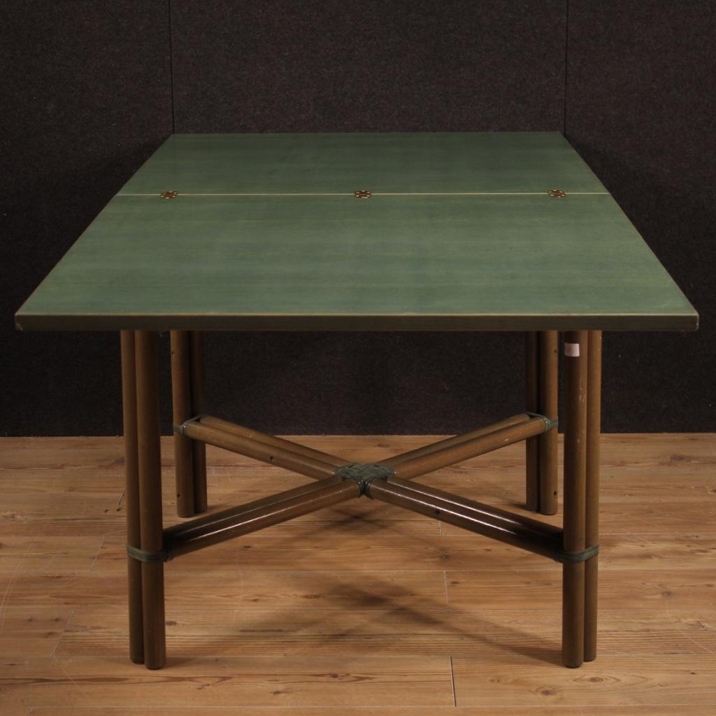 20th Century Exotic Wood Italian Design Table, 1980 For Sale 6