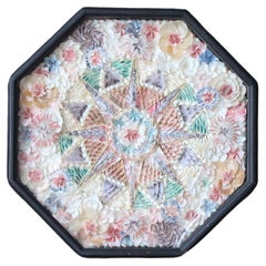 Pannello conchiglia Sailors Valentine del 20° secolo, molto grande, di arte popolare