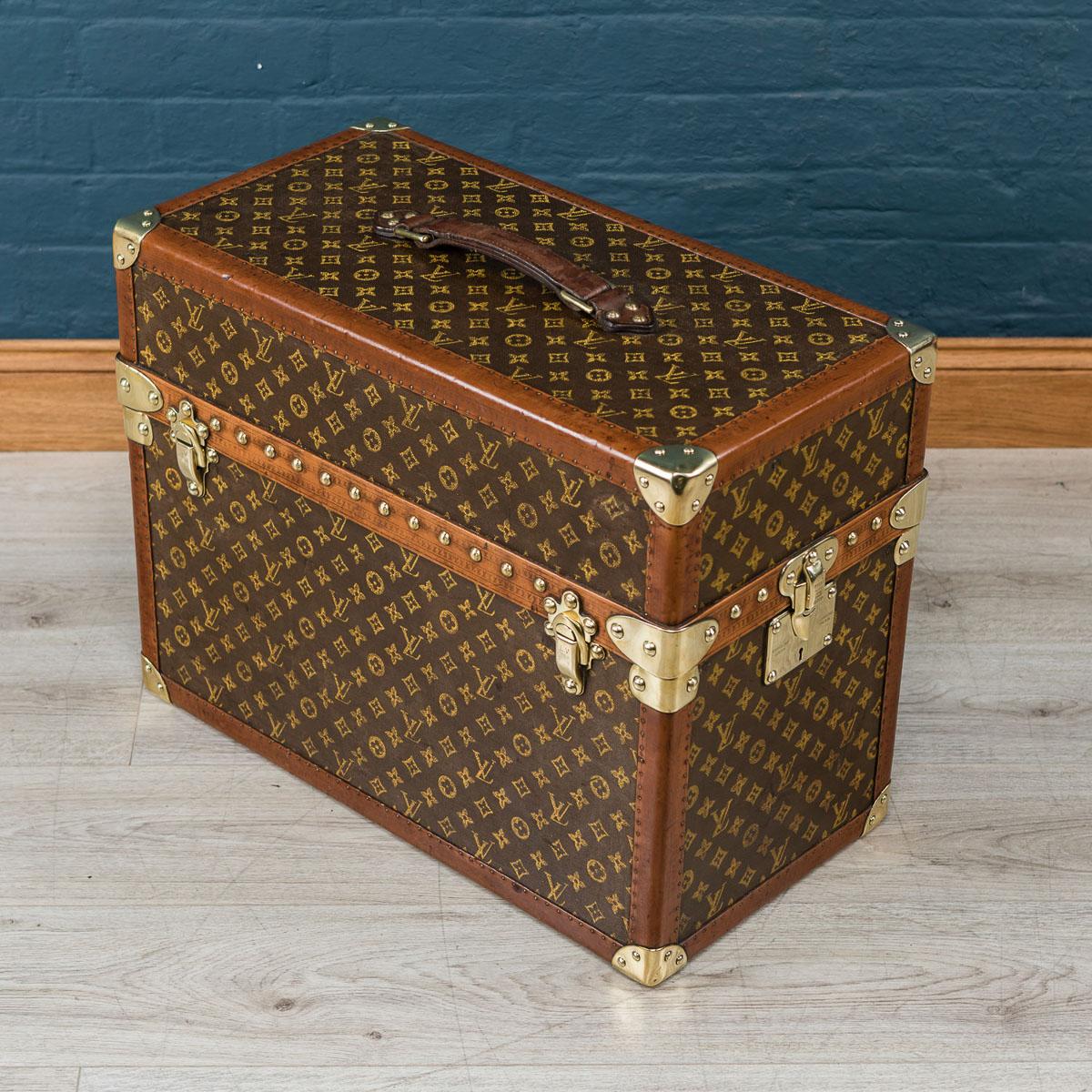 Canvas 20th Century Extremely Rare Louis Vuitton Hemingway Trunk, circa 1935