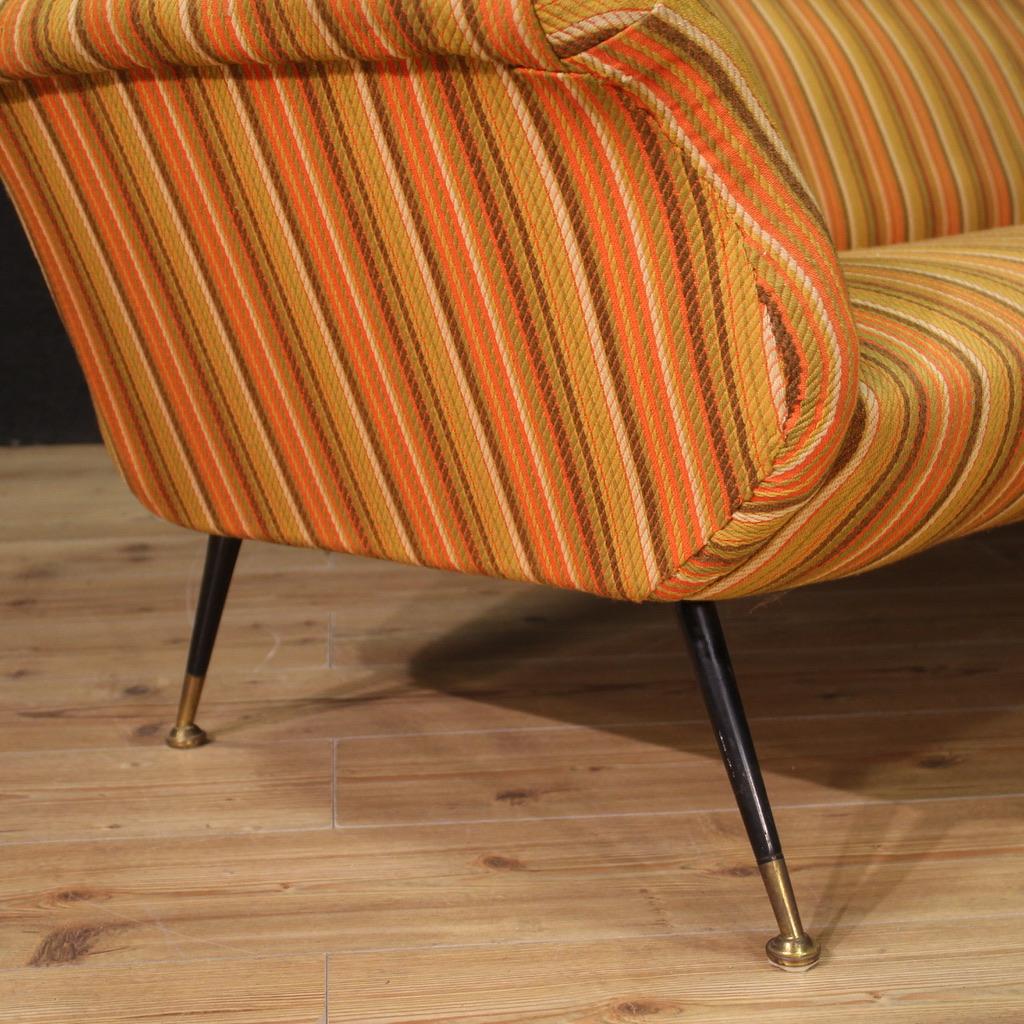 canapé Gigi Radice Design en tissu et métal du 20e siècle, 1960 en vente 4