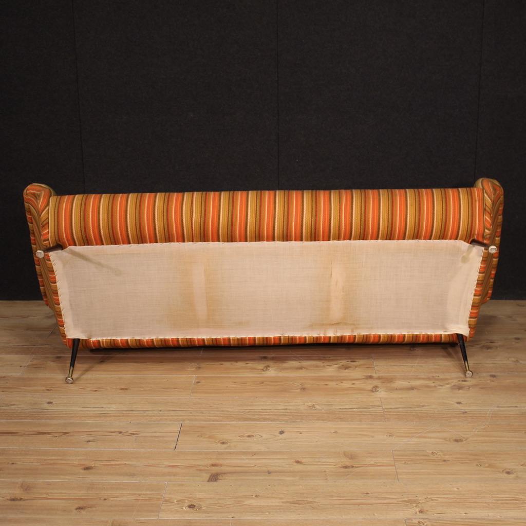 Mid-20th Century canapé Gigi Radice Design en tissu et métal du 20e siècle, 1960 en vente